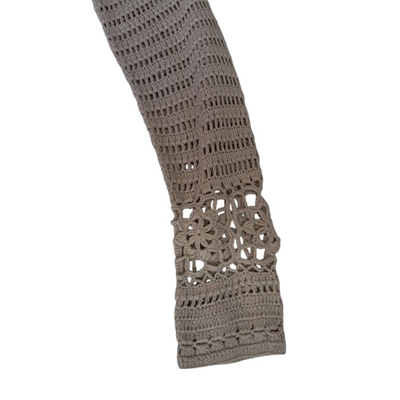 NWT Sundance Cardigan Women's Small Crochet Fosette Open Knit Sand Neutral Beach - Picture 9 of 16